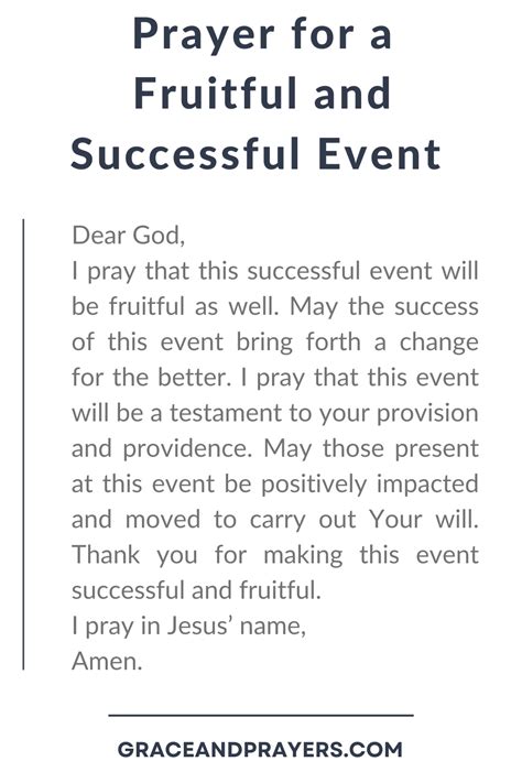 opening prayer for charity event|9 Impactful Prayers For A Successful Event .